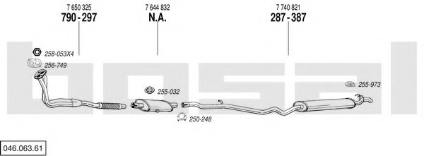 BOSAL 046.063.61 Exhaust System